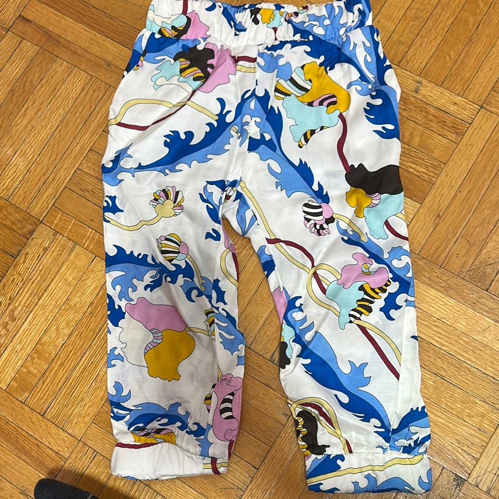 Emilio Pucci Kids Casual Bottoms - Blue and Pink